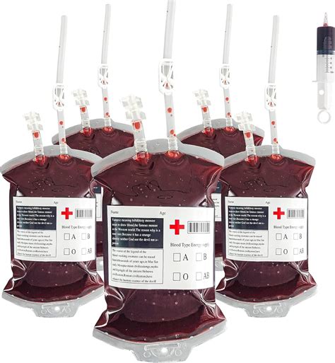 purple and blue fake blood bags|iv blood bag.